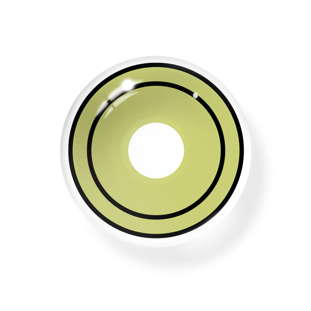 Cosplay Circle Line Black Green Colored Contact Lenses