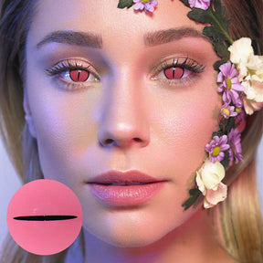 Cosplay Demon Slayer KamadoNezuko Rose Colored Contact Lenses