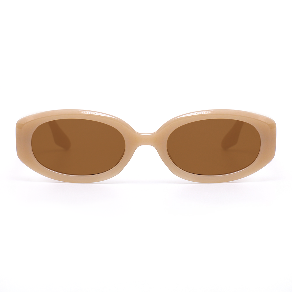 Rebecca Retro Round Brown Sunglasses