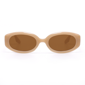 Rebecca Retro Round Brown Sunglasses