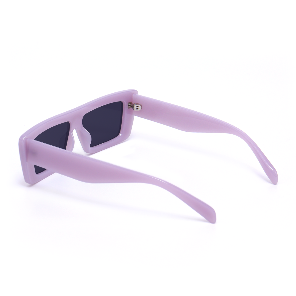 Yolanda Rectangle Purple Sunglasses