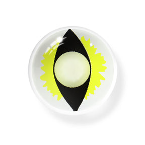 Cosplay Wild Cat Eye Yellow Colored Contact Lenses