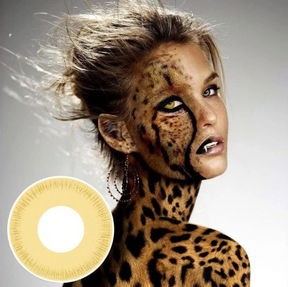 Cosplay Avatar yellow Colored Contact Lenses