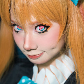Cosplay Titan Pink Colored Contact Lenses