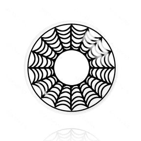 Halloween SpiderWeb White Colored Contact Lenses