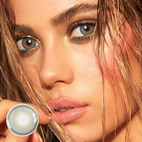 Halo Gray Prescription Colored Contact Lenses