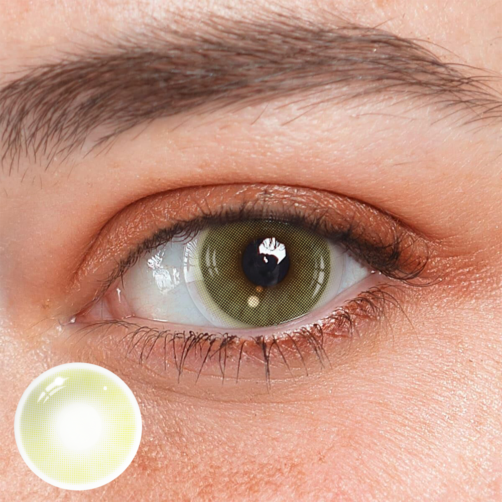 Polar Light Yellow green Colored Contact Lenses