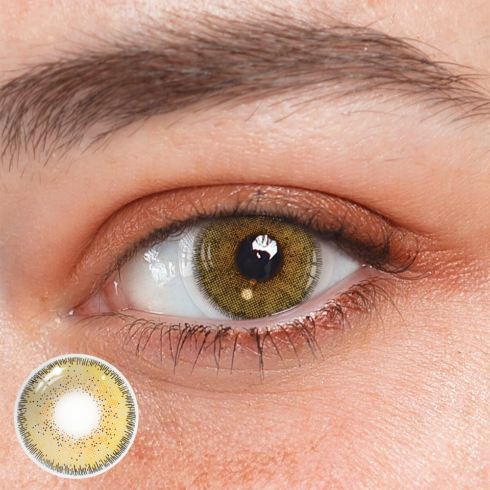 Marble Hazel Brown Colored Contact Lenses