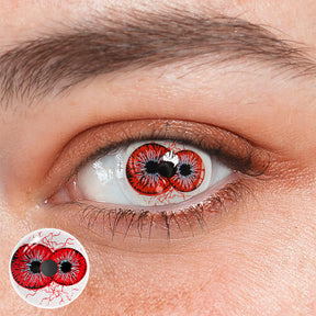 Cosplay Twin Abyss Eyes Red Colored Contact Lenses