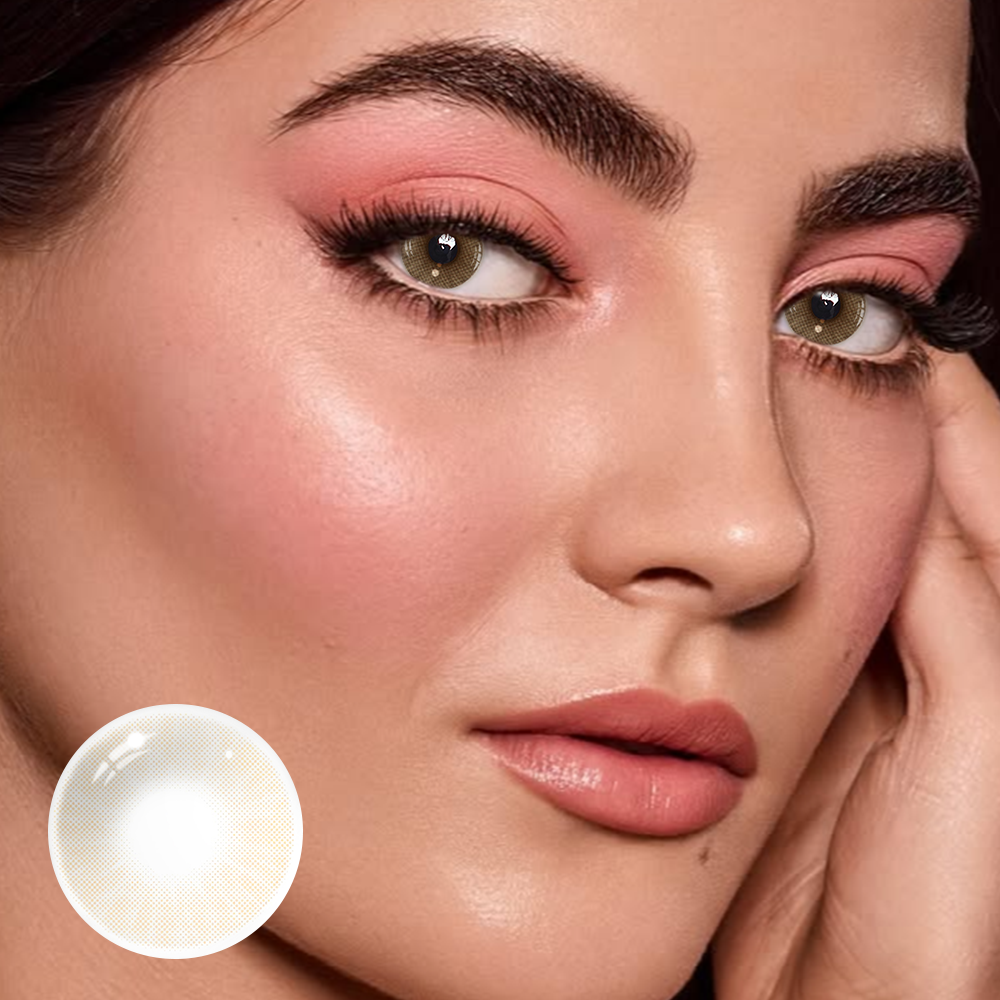 Hidrocor Ocre Brown Prescription Colored Contact Lenses