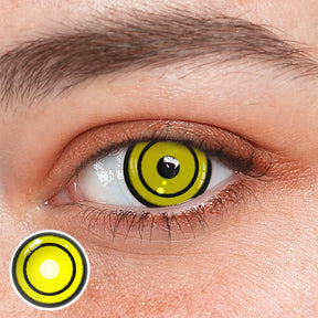 Cosplay Chainsaw Man Makima Yellow Colored Contact Lenses