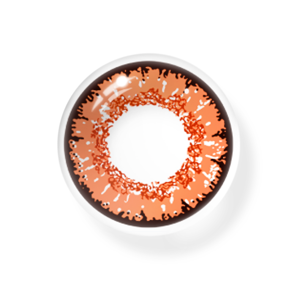 Cosplay Queen Orange Brown Colored Contact Lenses