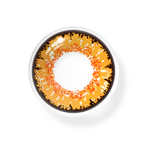 Cosplay Queen Yellow Brown Colored Contact Lenses