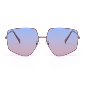 Bella Geometric Blue Sunglasses