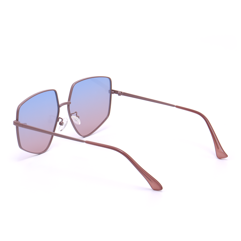Bella Geometric Blue Sunglasses