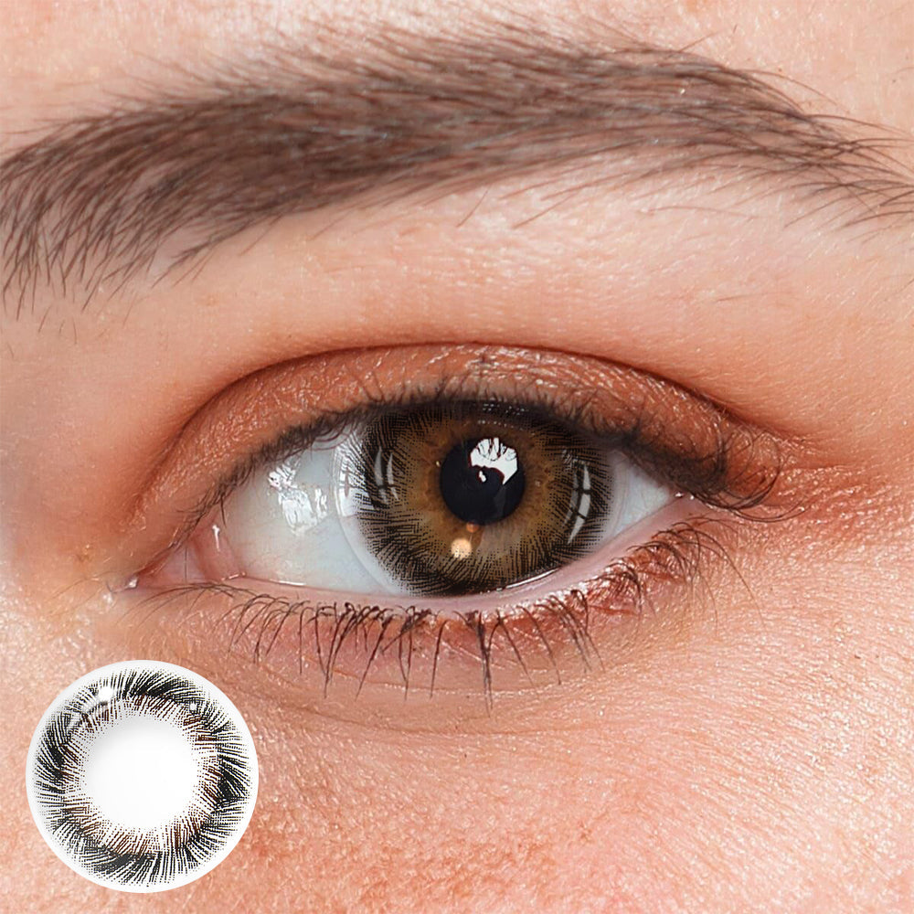 Cosplay Lemon Grass Black Prescription Colored Contact Lenses