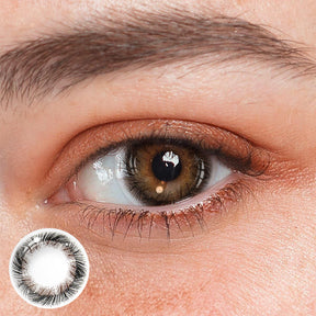 Cosplay Lemon Grass Black Prescription Colored Contact Lenses