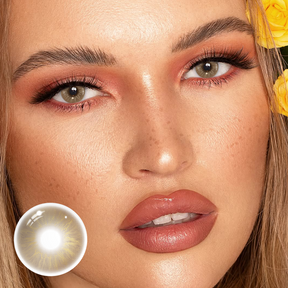 Love Story Pea Brown Prescription Colored Contact Lenses