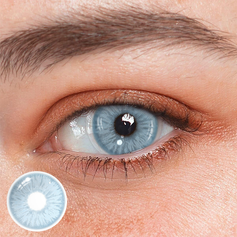 Mule Blue Colored Contact Lenses