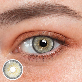 Cyrene Amber Gray Colored Contact Lenses