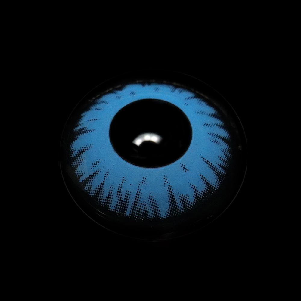 Cosplay Lucifer's Eye Blue Colored Contact Lenses