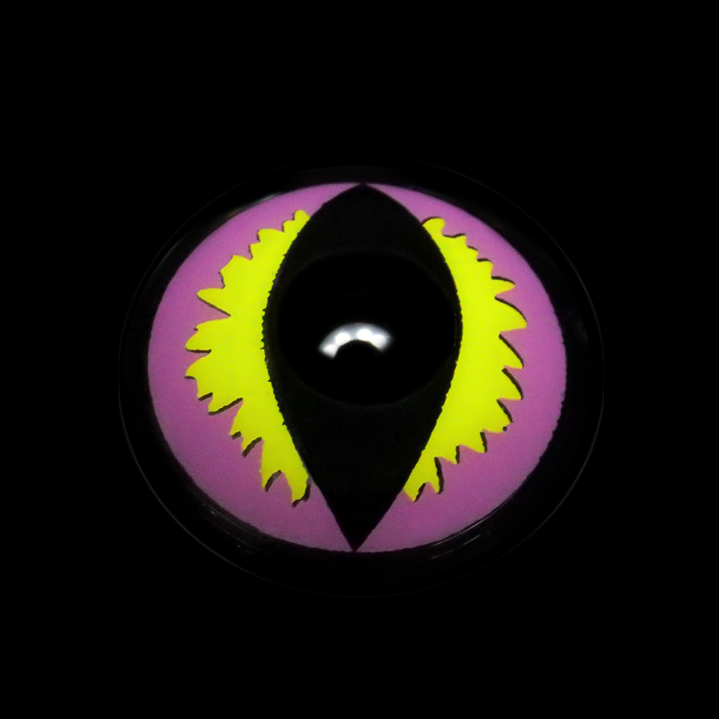 Cosplay Wild Cat Eye Purple Colored Contact Lenses