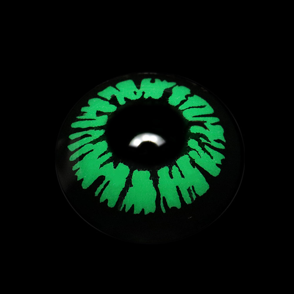 Cosplay Cyberpunk Green Colored Contact Lenses