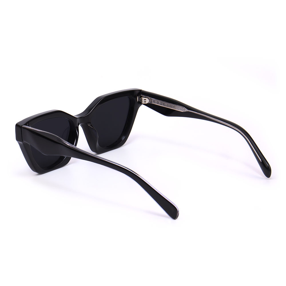 Adrienne Cat eye Black Sunglasses