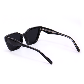 Adrienne Cat eye Black Sunglasses