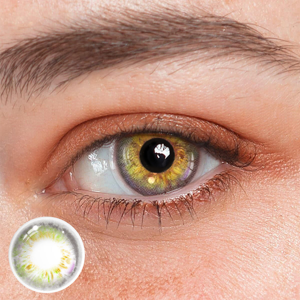 Larimar Yellow Colored Contact Lenses
