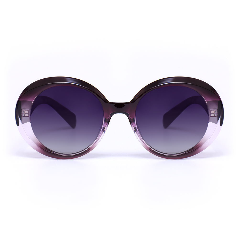 Lara Retro Round Purple Sunglasses