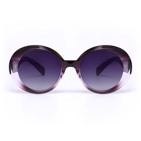 Lara Retro Round Purple Sunglasses