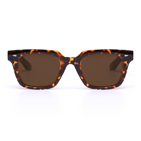 Thelma Retro Square Tortoiseshell Sunglasses