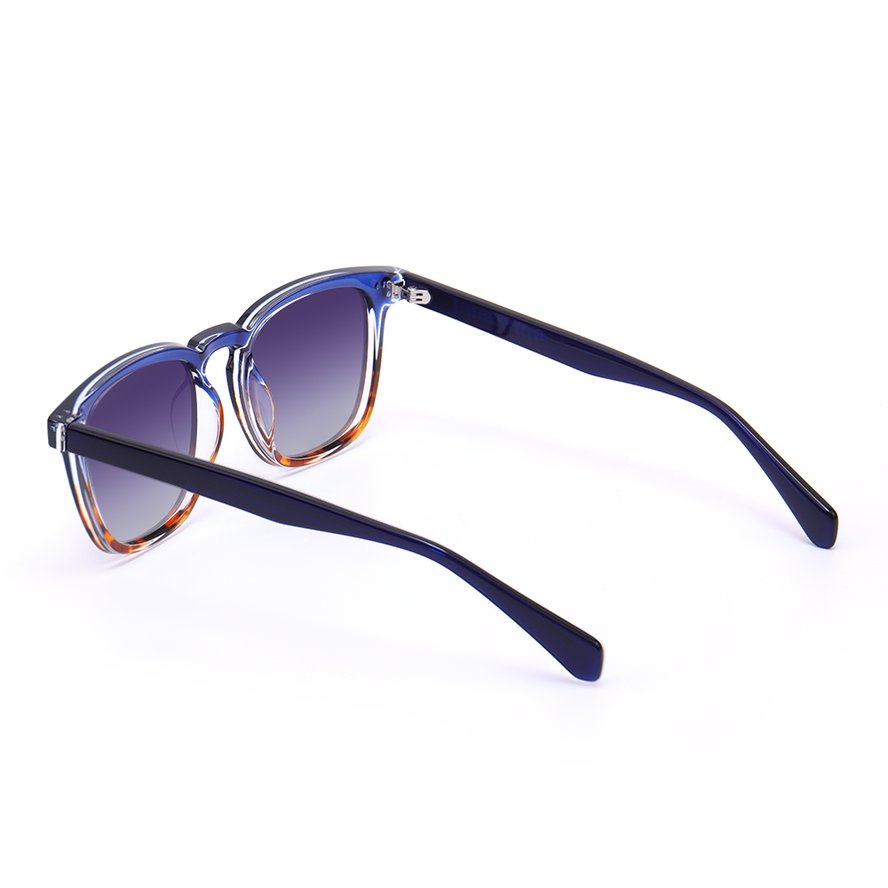 Sylvia Retro Square Blue Sunglasses