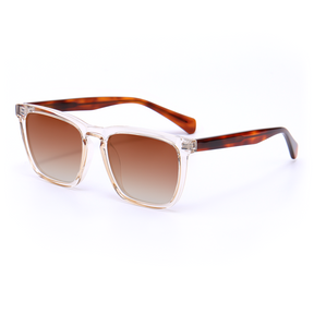 Brenda Retro Square Yellow Sunglasses