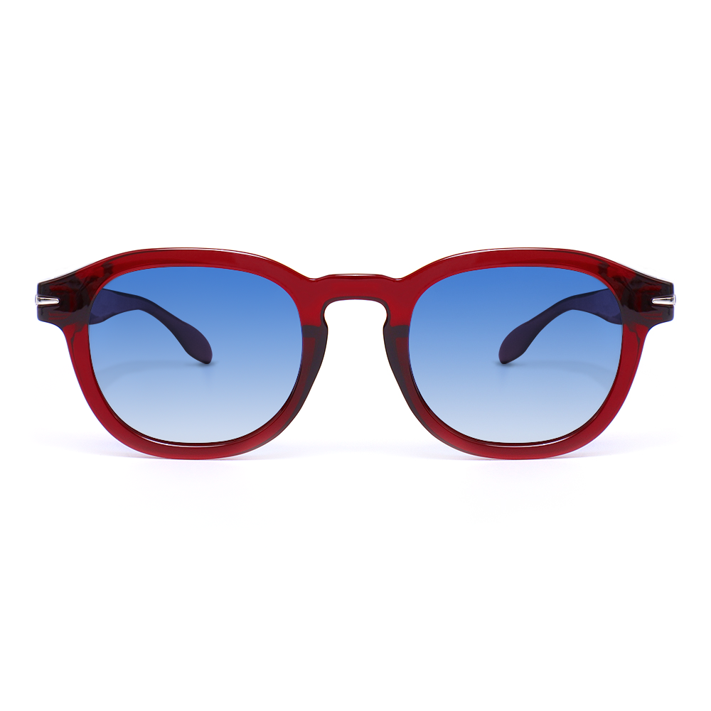 Vilma Retro Round Red Sunglasses