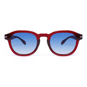 Vilma Retro Round Red Sunglasses