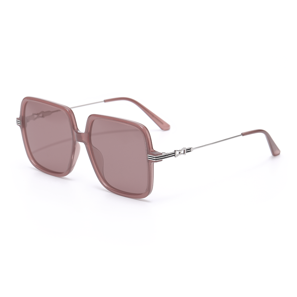Alexandra Geometric Pink Sunglasses