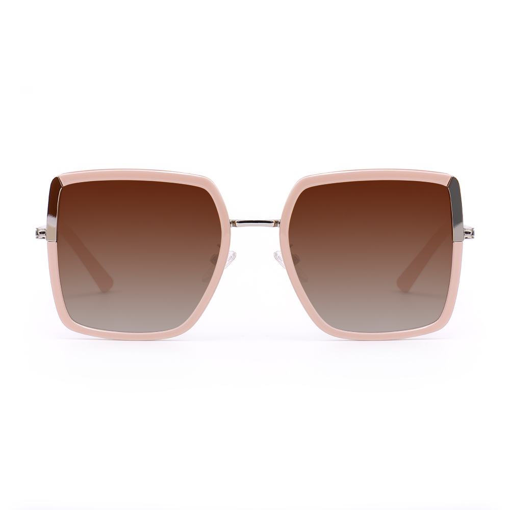 Solange Geometric Pink Sunglasses