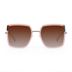 Solange Geometric Pink Sunglasses