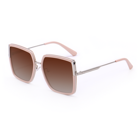Solange Geometric Pink Sunglasses