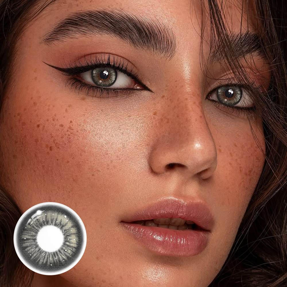 Yaqoot Black Prescription Colored Contact Lenses