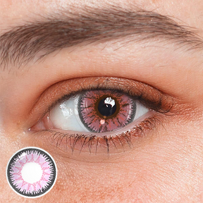 Vega Pink Prescription Colored Contact Lenses