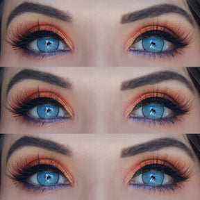 New York Blue Prescription Colored Contact Lenses