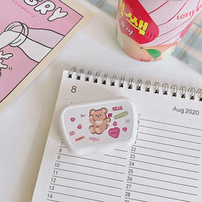 Cute Bear Colored Contact Lens Case