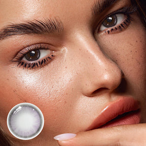 Hinata Fresh Gray Prescription Colored Contact Lenses