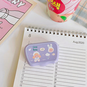 Cute Bear Colored Contact Lens Case
