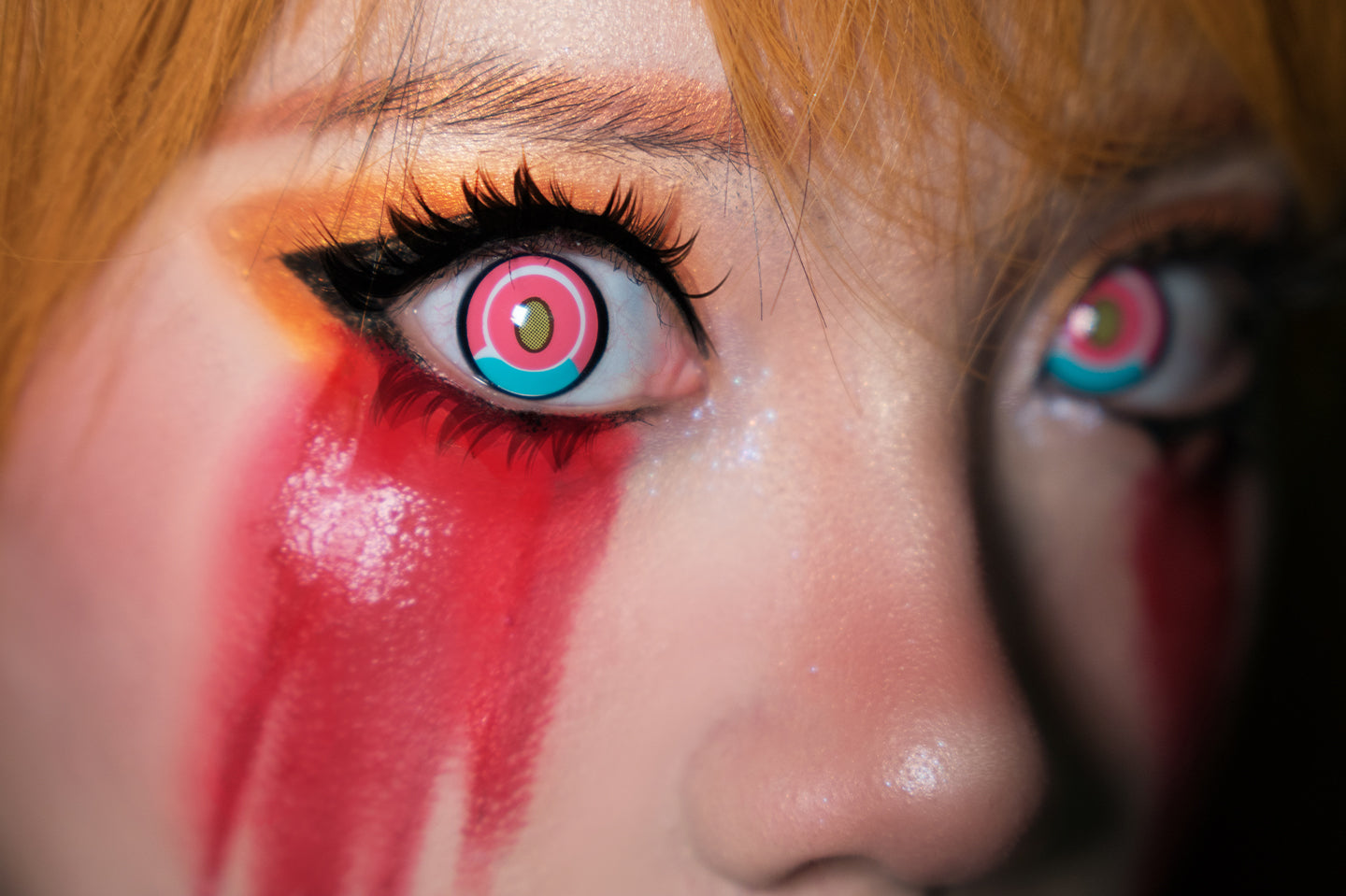 Cosplay Titan Pink Colored Contact Lenses