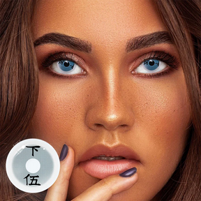 Cosplay Demon Slayer Rui Grey Colored Contact Lenses