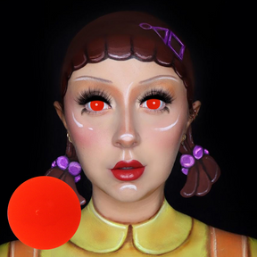 Halloween All Red Colored Contact Lenses